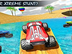 Monster Truck Water Surfing: Truck Racing Games