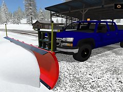 Winter Snow Plow Jeep Driving