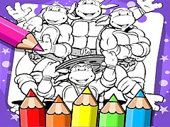 Ninja Turtle Coloring Book